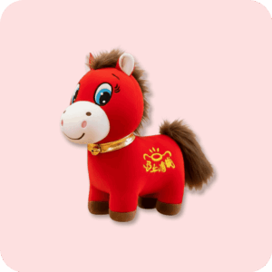 Smiling Horse Plush 10Inches