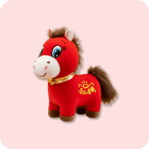 Smiling Horse Plush 8 Inches